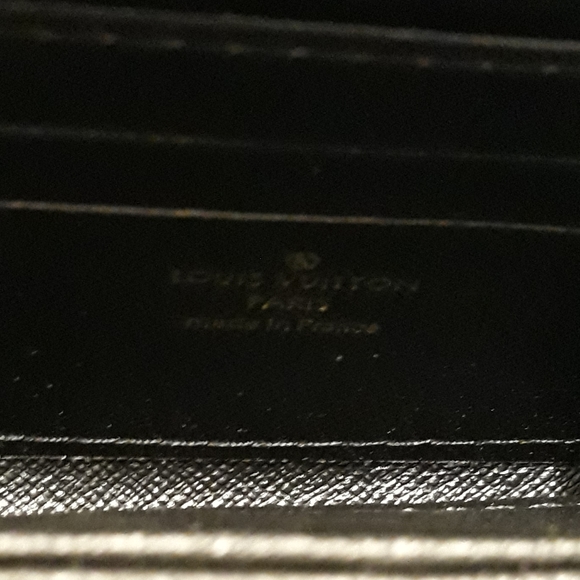 Louis Vuitton LV Black Embossed Monogram Coin Purse - Picture 6 of 6